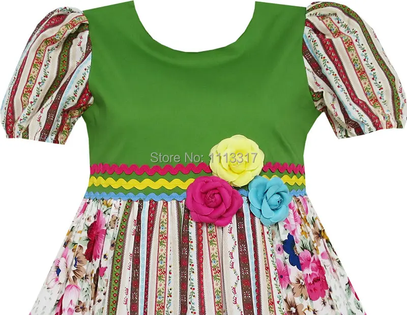 Girls Dress Princess Flower Green Cotton 2020 Summer Wedding Party Dresses Kids Clothes Size 4-10 Carnival Vestidos Robe Fille | Детская