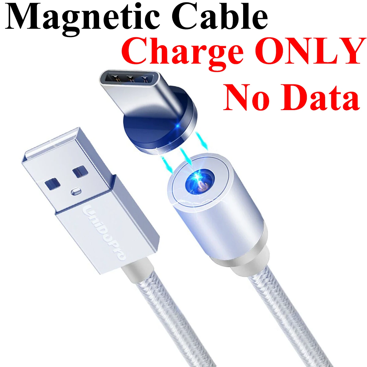 2.1A / 5V EU Евро AC зарядное устройство + 3 фута Магнитный кабель типа C для общего