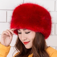 mz247 solid plain beanies fur hat for women raccoon fur russian ushanka hat thick warm women winter hat lady bomber cap hat