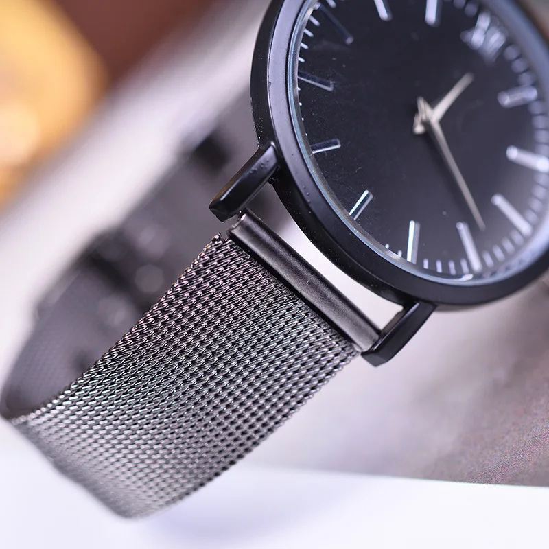 Роскошные Кварцевые часы ведущей марки повседневные мужские черные японские