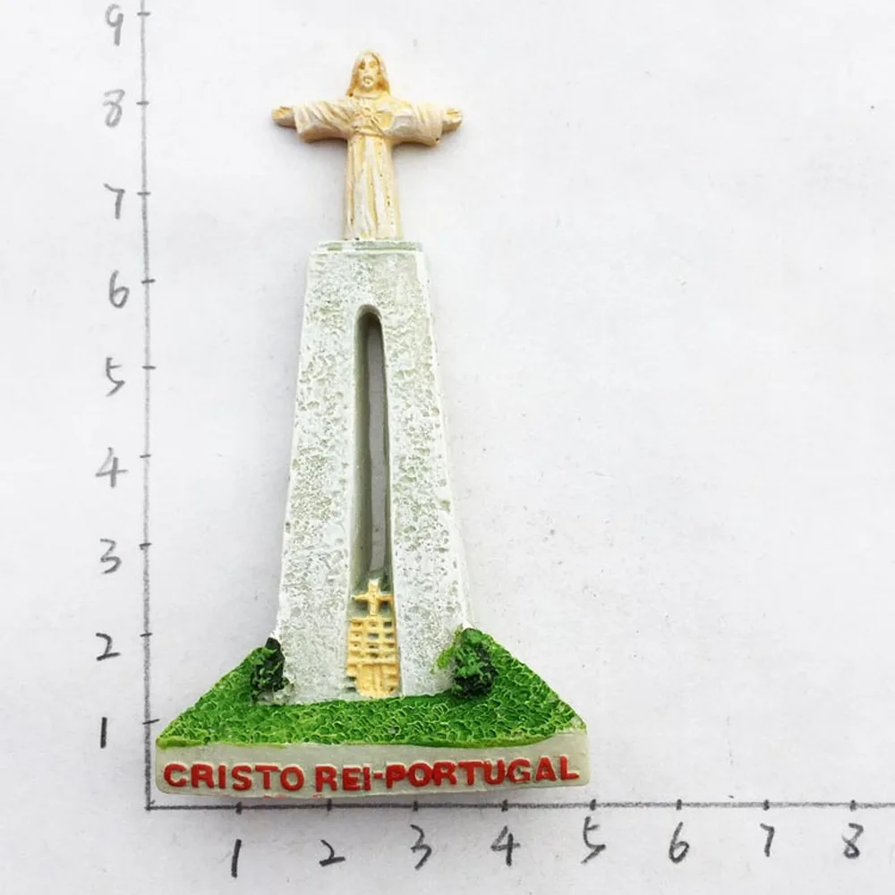 

BABELEMI Lisbon Portugal Fridge Magnet Jesus Christ Monument Refrigerator Magnets Travel Souvenirs Home decoration
