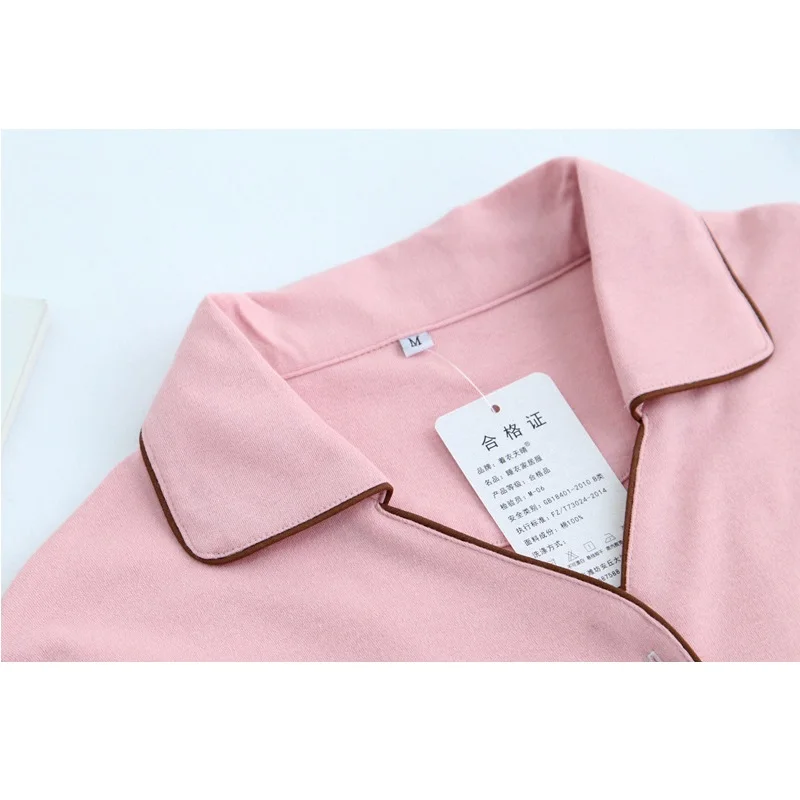 Пижама женская трикотажная хлопковая с буквенным принтом|women pajamas|pajamas couplehome clothes |