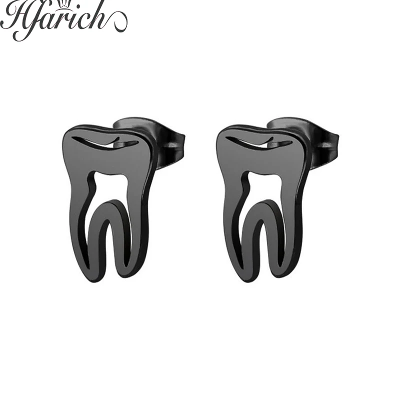 

Hfarich 2021 New Fashion Popular Female Jewelry Love Tooth Shape Earrings Charming Cute Ear For Women Girls Birthday Party Gifts