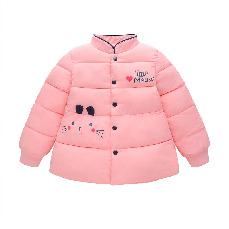 Модное теплое пуховое пальто для новорожденных девочек Верхняя одежда Одежда