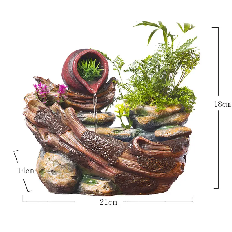Растения сделай сам фонтан для воды медитация помогает Fengshui микро пейзаж