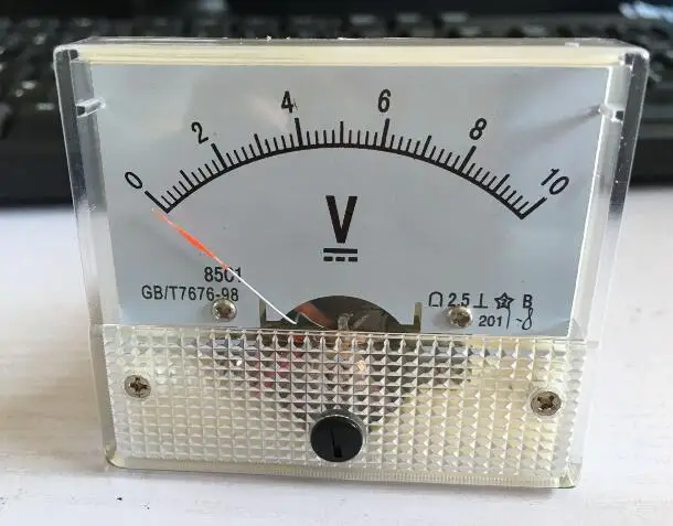 85C1 DC 0-10V указатель Тип Вольтметр постоянного тока измеритель напряжения