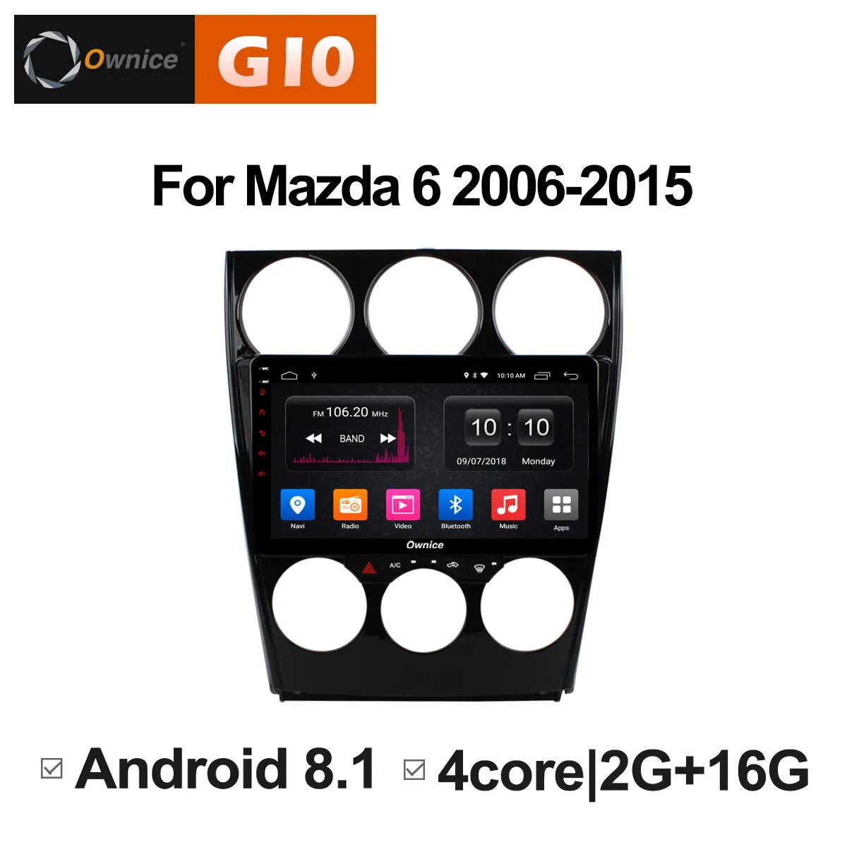 Ownice C500 + G10 Octa 8 Core Android 1 автомобильный dvd-проигрыватель с gps для Mazda 6 2006-2015