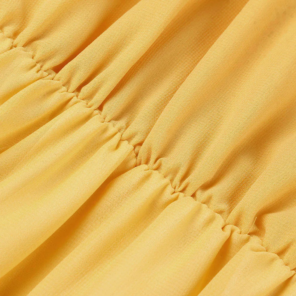 

Women Dress Summer Long Sleeveless O-Neck Chiffon Ankle-Length Loose Beach Dress Sexy Fashion