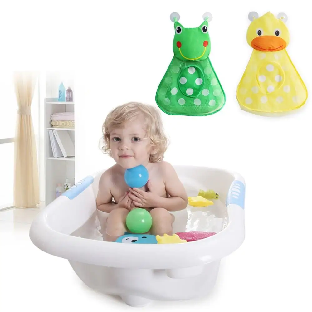 

Frog and Duck Bath Toy Organizers,Cute Toddler Toy Storage Caddy,Bathtub Toy Storage Bags for Kids Baby Bathroom Quick Dry