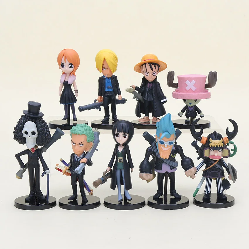 9 шт./компл. Аниме One Piece ПВХ экшн-фигурки милые фигурки игрушки куклы
