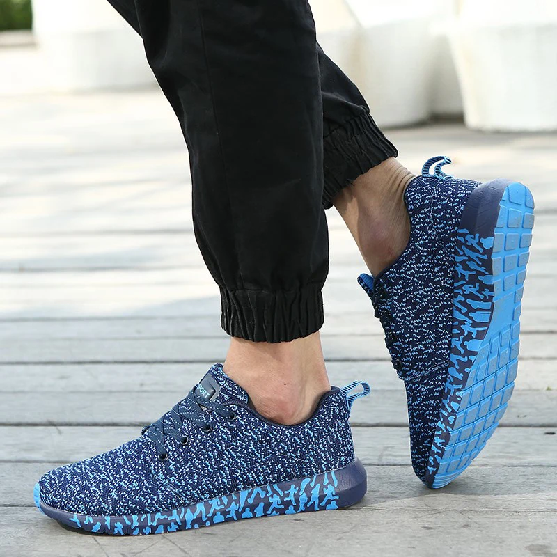 Bomkinta Hot Sale Tenis Casual Shoes Men Plus Size 35-47 Woven Camouflage Footwear For Male Breathable Sneakers | Обувь
