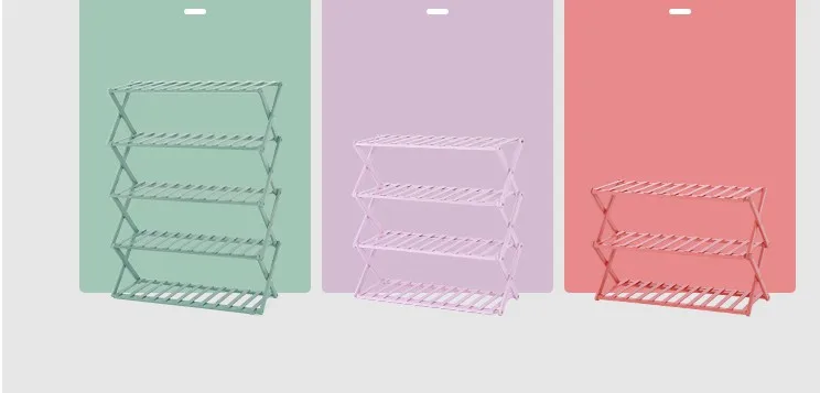 Multi-layer Shoe Rack Shoe Shelf Household Rack Storage Rack Folding Storage Shoe Rack Bamboo