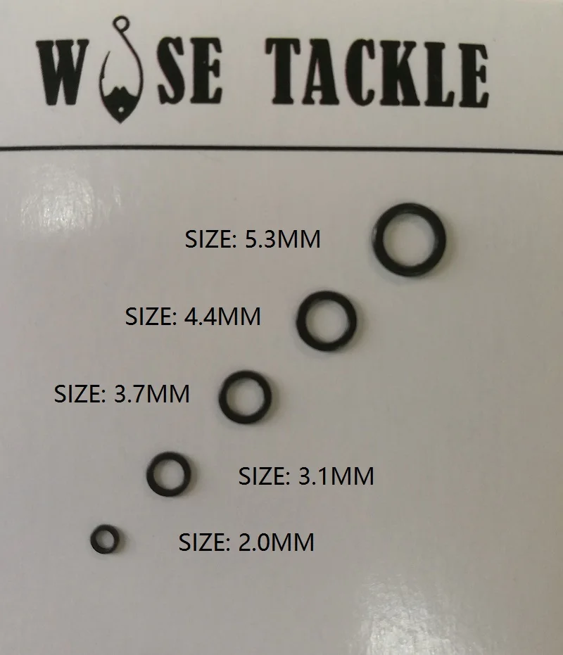 50 шт. Wise Tackle круглая установка кольца-быстрая смена уплотнительные