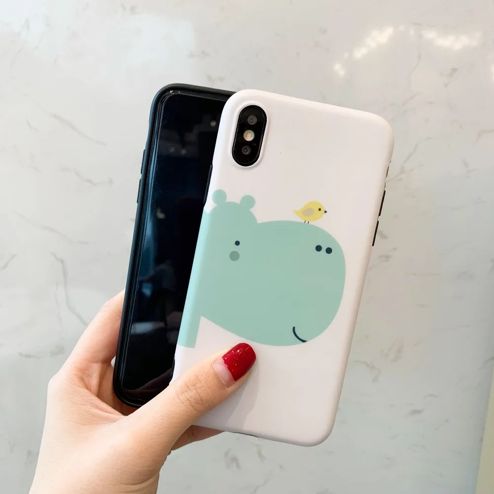 ORYKSZ милые панели телефона с рисунком для iphone XS Max чехол X XR 8 7 6 S плюс крышка моды