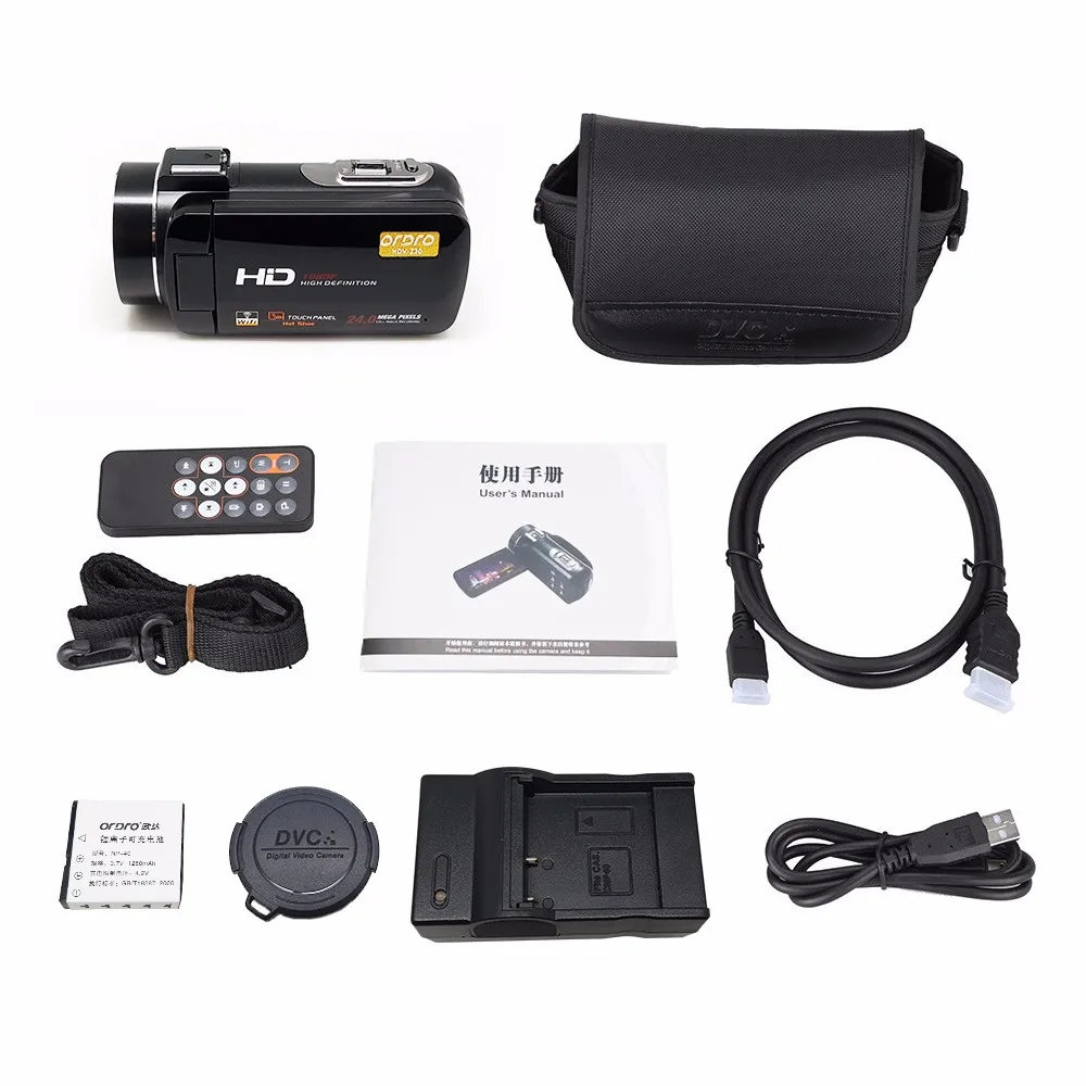 Супер HDV-Z20 24Mp Wifi 1080P Full HD Цифровая видеокамера с удаленным внешним широкоугольным