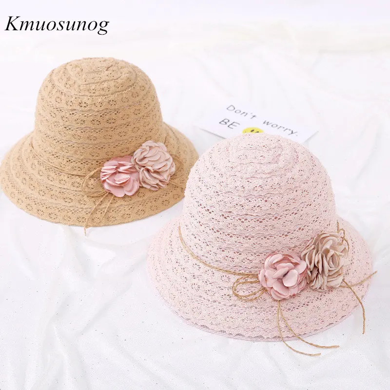 Шляпа летняя Соломенная женская повседневная с бантом края C0300 2019 | Детская