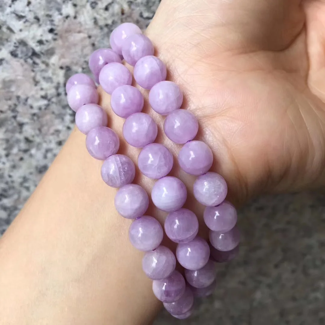 6 мм 8 мм 10 мм Spodumene/Kuzite beads браслет украшения из природного драгоценного камня браслет DIY для женщин для подарка оптом