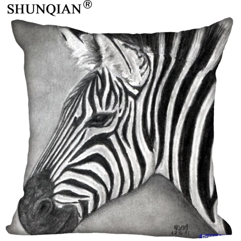 

POOKOO!! Zebra Eye 45 x 45cm Zippered Pillow Cases nice pillow(Twin Sides) Accept customized! LUQI
