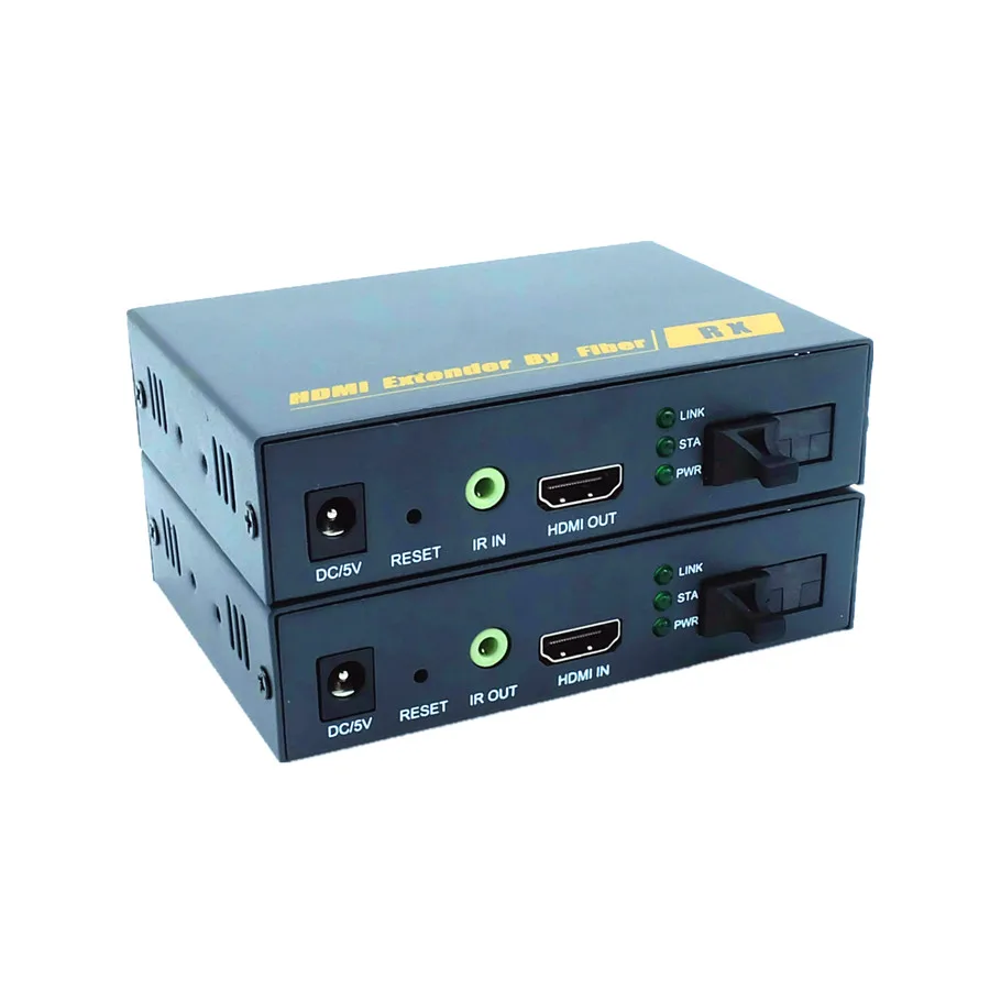 ZY-DT200 HDMI оптоволоконный конвертер Поддержка ИК Удаленный контроль HD HDMI волоконный оптический удлинитель до 20 км над sc fc волоконный кабель - Цвет: SC Fiber extender