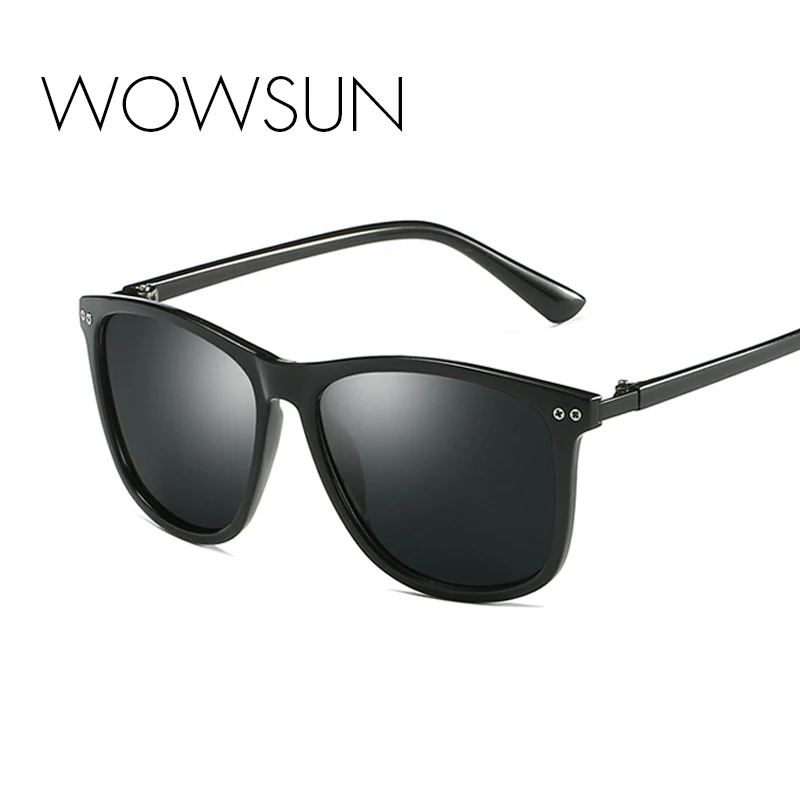 WOWSUN Модные поляризованные солнцезащитные очки для мужчин брендовые