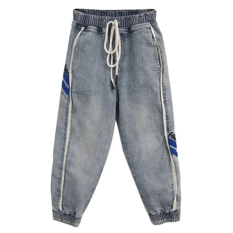 Джинсы для мальчиков повседневные джинсы маленьких девочек на весну и осень 2019 |