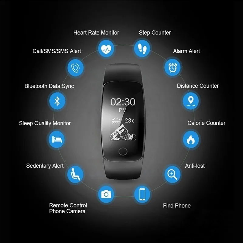 Hembeer ID107 плюс HR Смарт Фитнес трекер Smartwatch с монитор сердечного ритма браслет часы