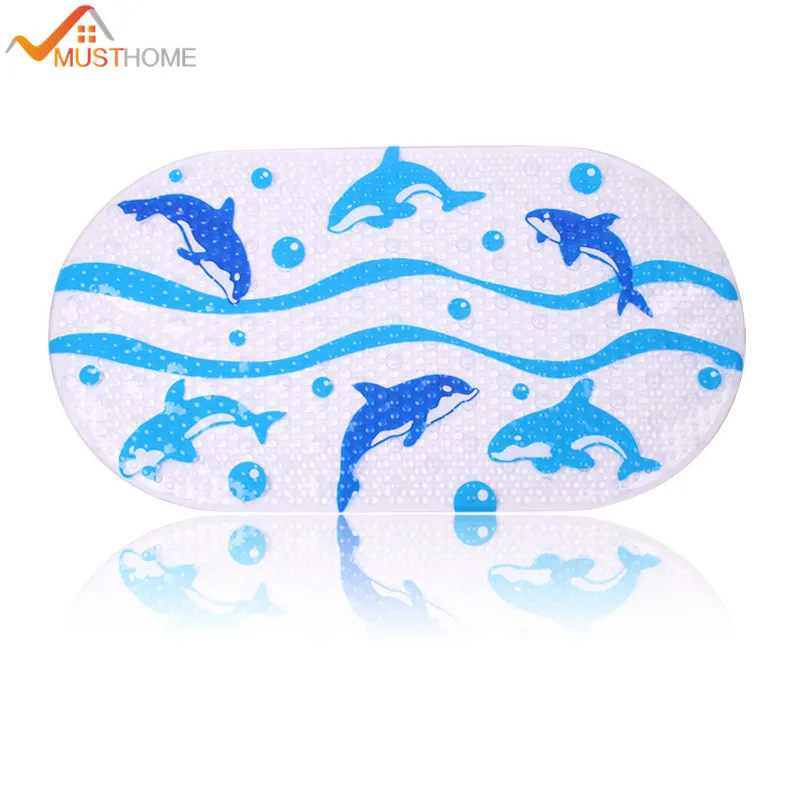 39x69 см мультяшный Противоскользящий ПВХ коврик для ванной комнаты безопасные
