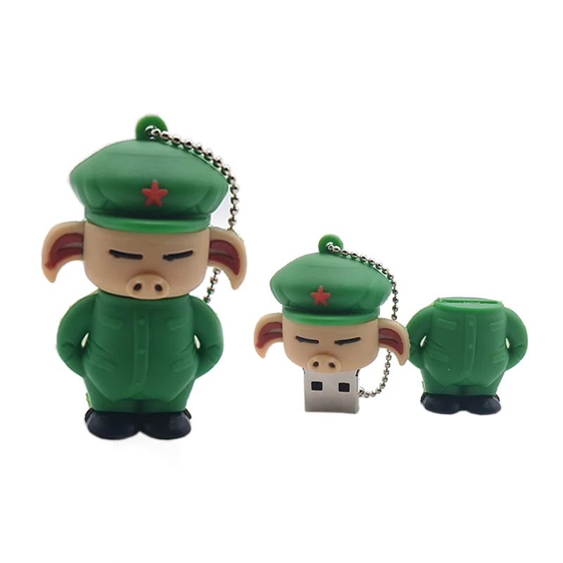Флешка Мультяшные свинки usb флеш накопитель 4 ГБ 8 16 32 64 реальная емкость карта