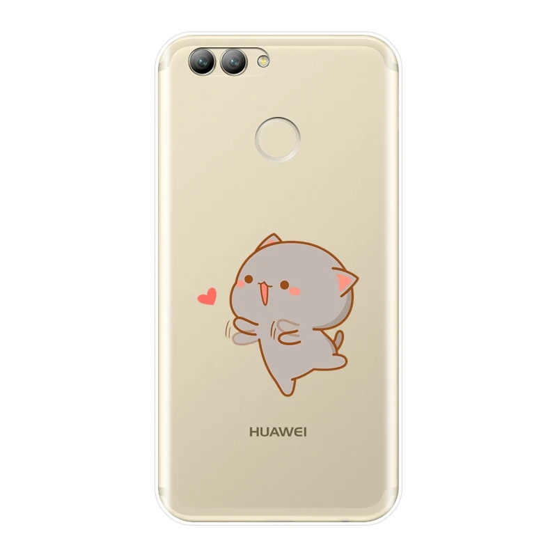 Чехол для Huawei Nova Smart Lite 2017 мягкий силиконовый чехол задней панели с надписью Love 2i 2
