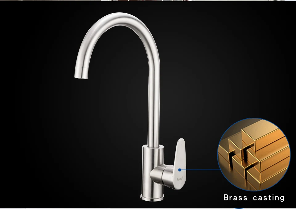 FRAP kitchen faucets stainless steel kitchen mixer faucet water taps cold and hot water sink faucet grifo cocina