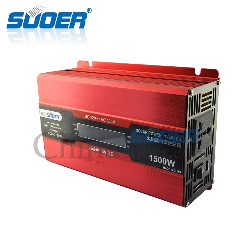 Suoer【 Modified Sine Wave Inverter 】 Car 1500W 12V 220V DC AC Power (SDB-D1500A) | Обустройство дома