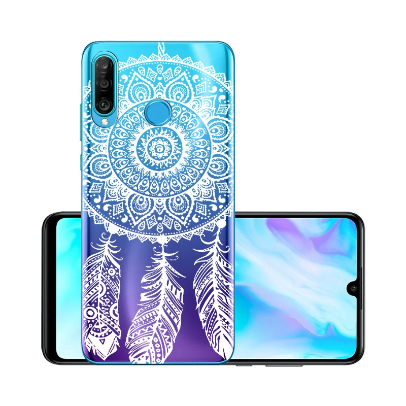 W033 Прозрачный чехол для huawei P30 Lite, чехол для huawei P30 Pro P10 P20 mate 10 20 30 Lite Pro P Smart Z Y7 Y9 чехол - Цвет: W033