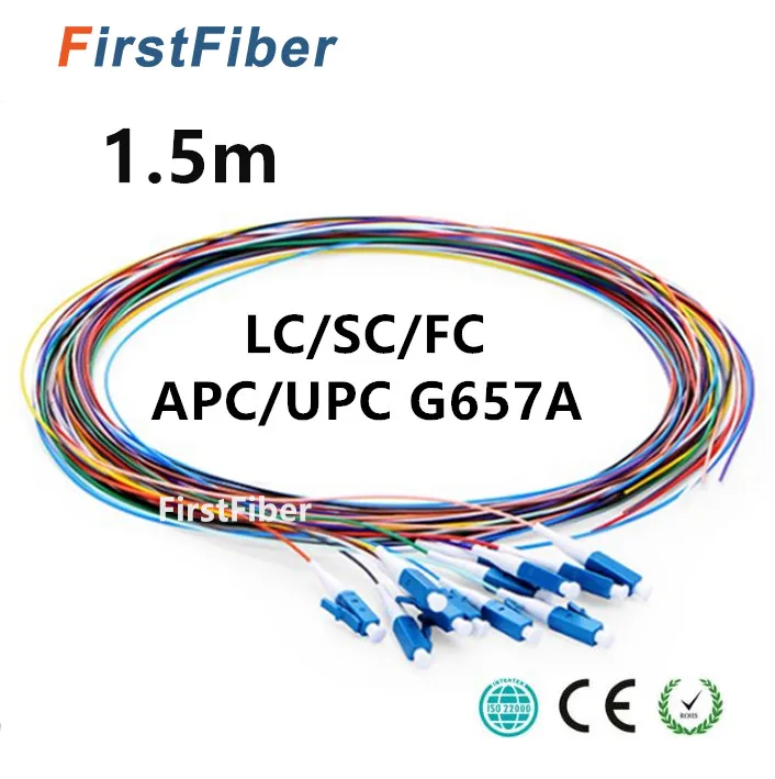 Волоконный кабель 1 5 м SC/LC/FC/APC/UPC 12 цветов 0 9 мм | Мобильные телефоны и аксессуары