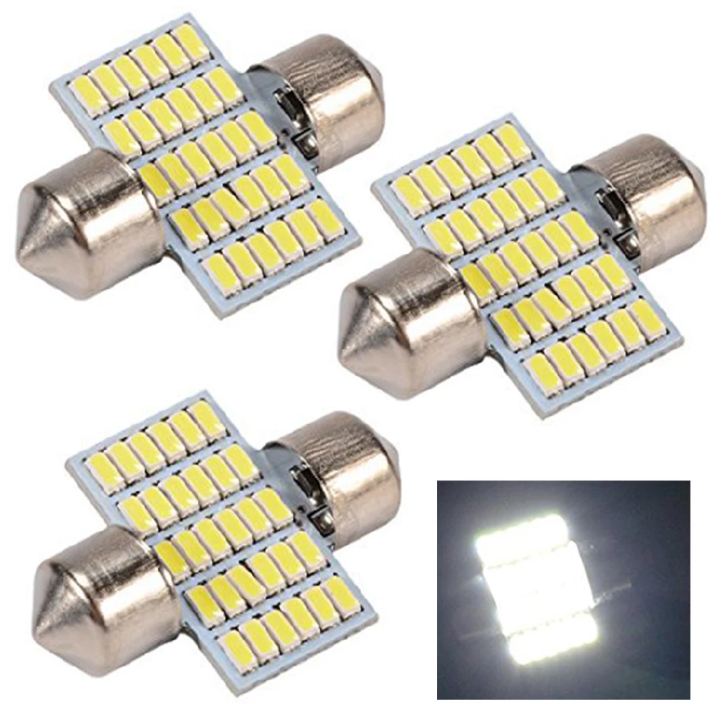 Светодиодная лампа для чтения YSY 100 шт./лот festoon 24smd 3014 31 мм автомобильная