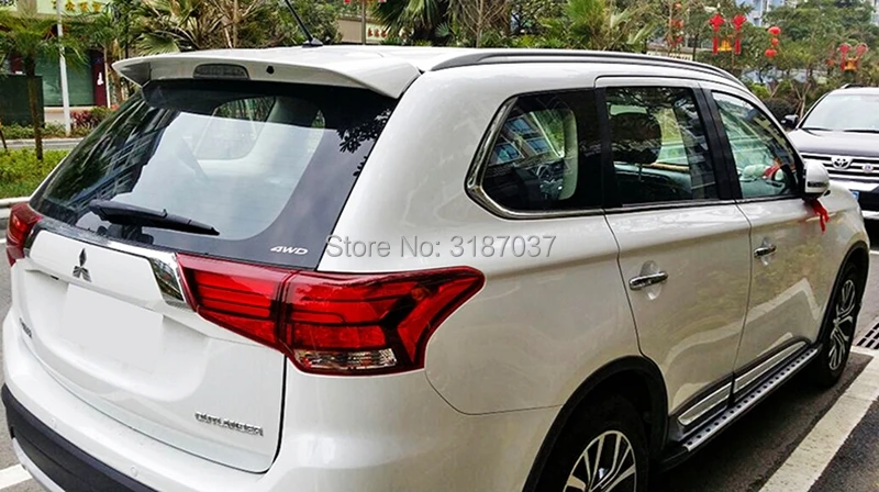 Спойлер для mitsubishi outlander Неокрашенный задний спойлер на крыло крышу АБС-пластик