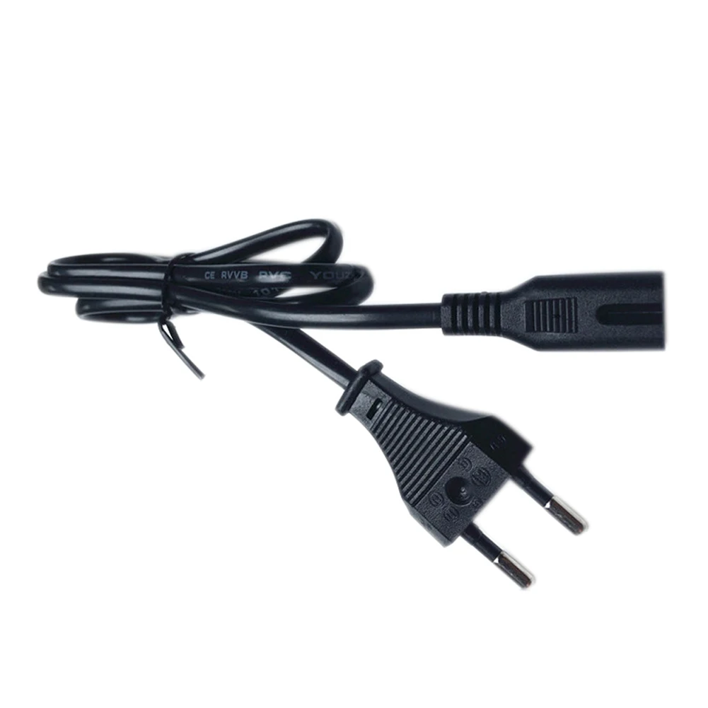 

European AC Power Cord Power Cable For Electric Devices Radio Battery Chargers Game 140 cm--M25