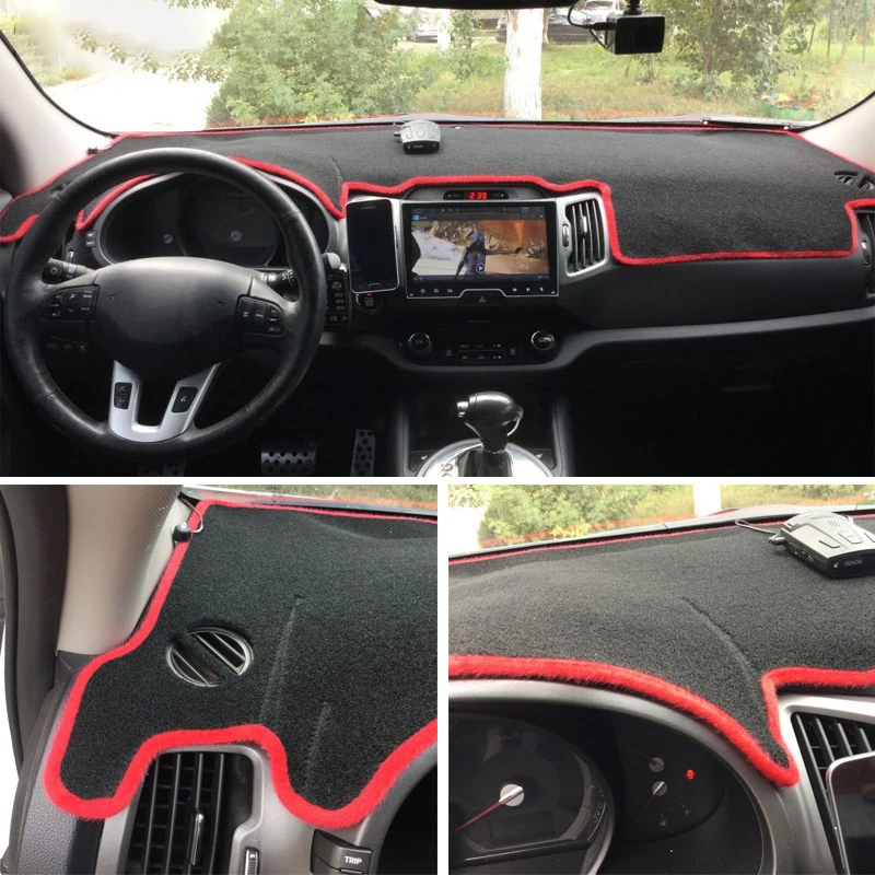 Для LHD KIA Sportage 3rd 2011 2012 2013 2014 2015 автомобильные коврики для приборной панели