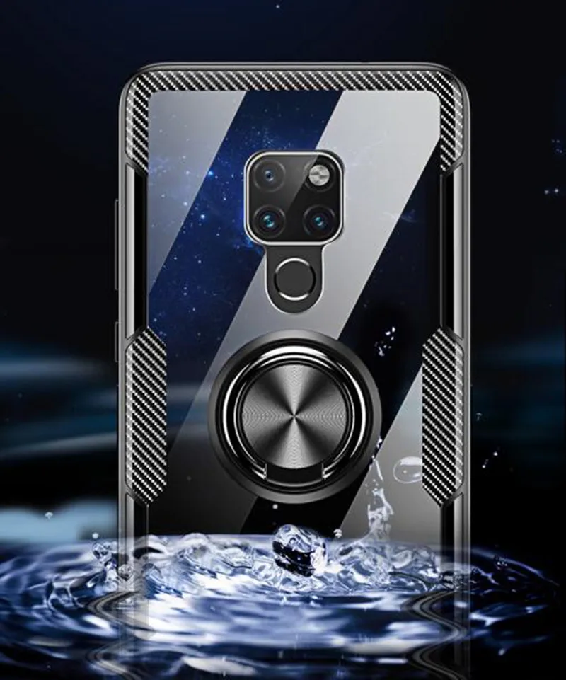 3D автомобильный держатель кольцевой чехол для Huawei Mate 20 10 9 Pro P30 P20 противоударный