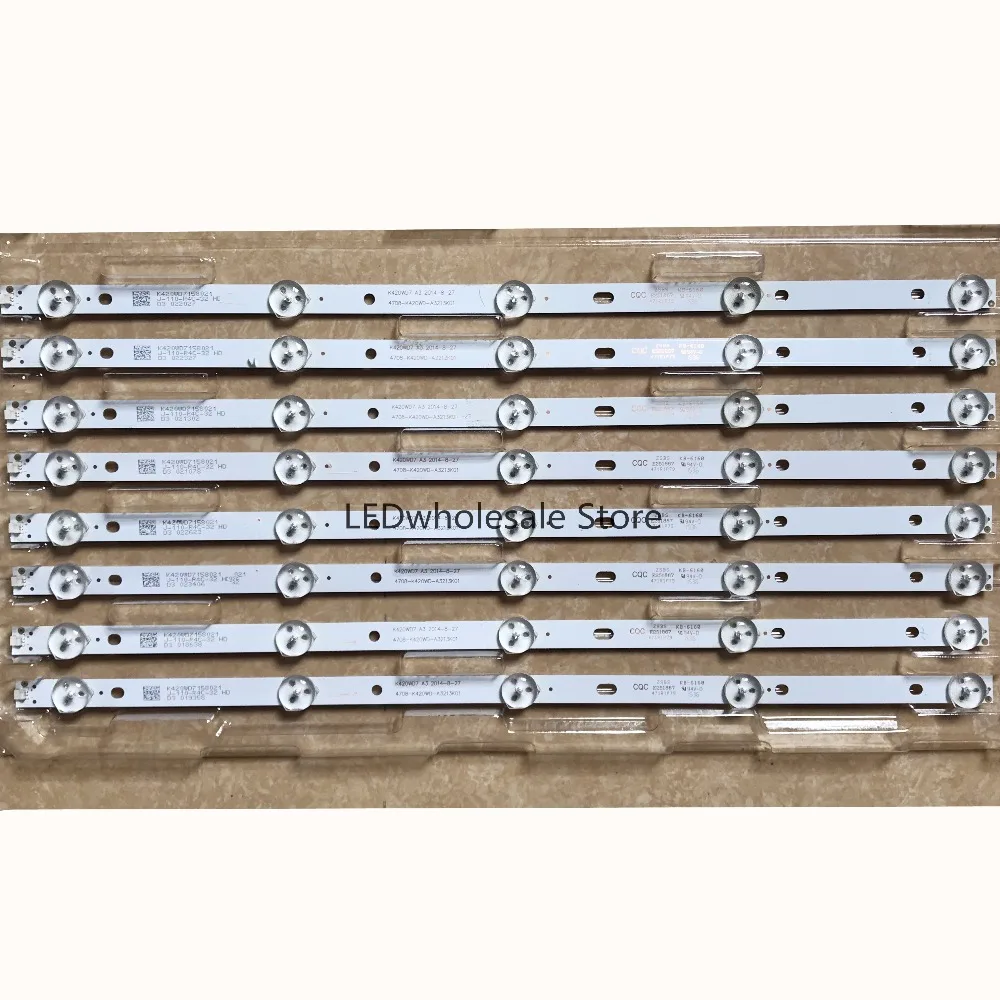 407 мм Светодиодная подсветка лампы полоски для Samsung Hisense 42 &quotTCL 42D59EDS 4708 K420WD A3213K01