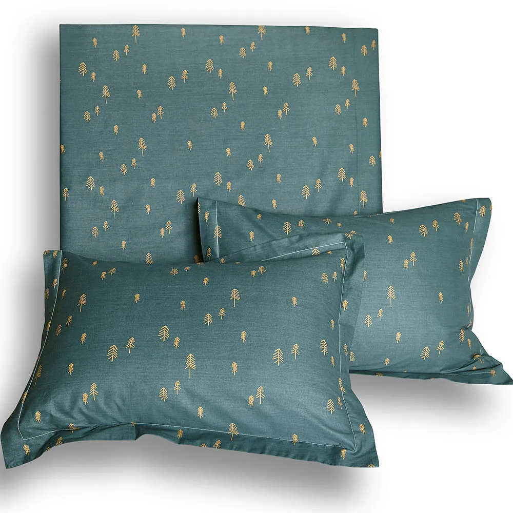 Роскошный набор пододеяльников с геометрическим принтом в виде перьев хлопковое