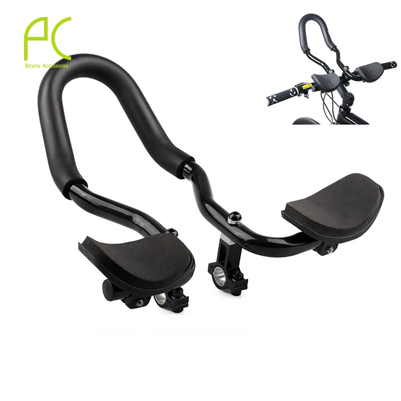 PCycling Road Mountain Bike Rest Handlebar Cycling Race Bicycle MTB Aluminum Alloy Triathlon Aero TT | Спорт и развлечения
