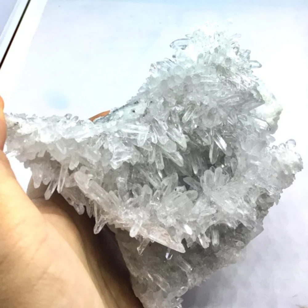 

DS Natural Clear Quartz Cluster Nunatak Quartz Crystal Mineral Specimen Reiki Healing Crystal Stone Home Decoration