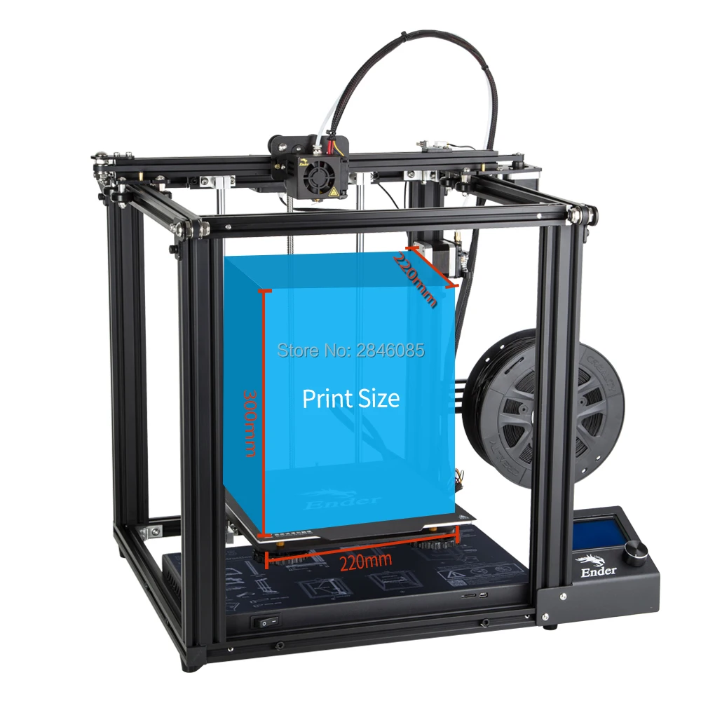 CREALITY 3D принтер Creality Ender 5 с Landy стабильная мощность магнитная сборка пластины