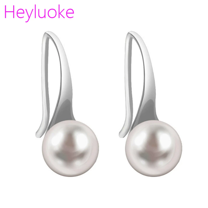 Женские серьги тибетская Серебряная жемчужина с круглой спинкой бохо