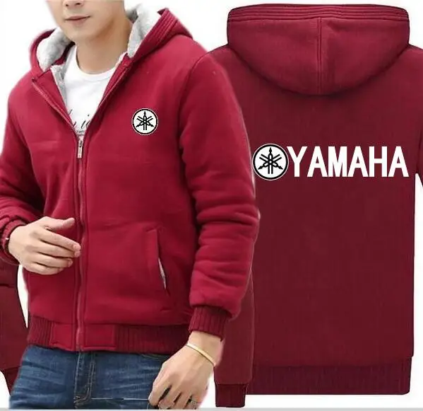 Новая толстовка с капюшоном Yamaha зимняя куртка пуловер унисекс Утолщение