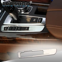 broshoo car gear button sticker 3d decals for bmw x5 f15 x6 f16 2014 2017 auto car styling interior accessories