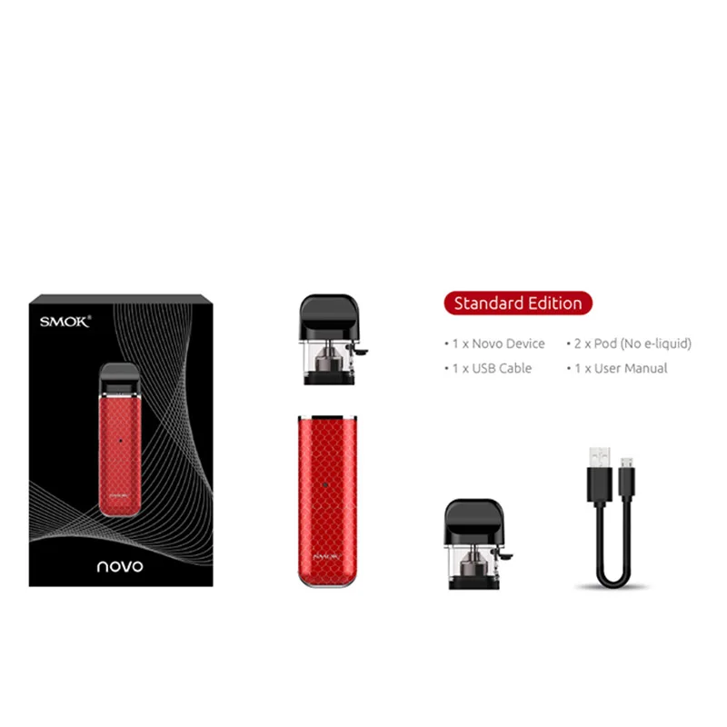 SMOK NOVO Kit with 2ml Novo Pod 450mAh Built-in Battery Vaporizer Electronic Cigarette vape pen Stick Prince VS Fit | Электроника