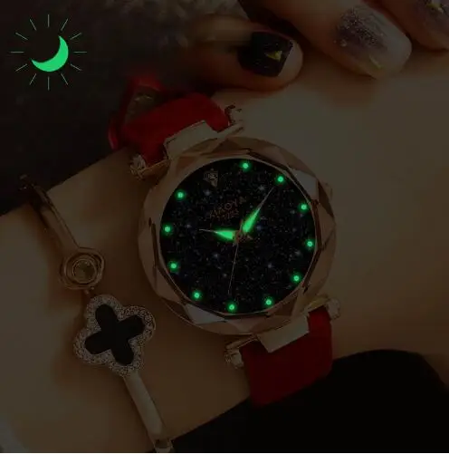 

Relojes mujer 2019 Luxury Brand Gogoey Women Watches Personality romantic starry sky Wrist Watch Rhinestone Design Ladies Clock