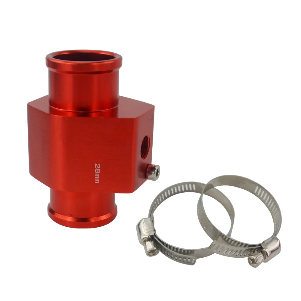 28MM RED VR RACING-температура воды датчик температуры радиатора Температура воды Соединительный ДАТЧИК трубы 40 мм/36 мм/34 мм/32 мм/30 мм/28 мм шланг адаптер - Цвет: 28MM RED