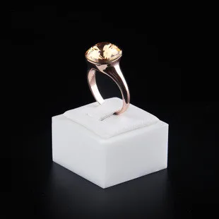 Уникальная и модная искусственная кожа акриловая витрина для колец Держатель